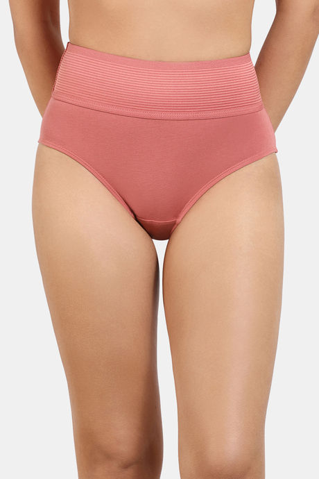 Zivame High Rise Full Coverage Tummy Tucker Hipster Panty (Pack of 2) - Multicolor — image 2